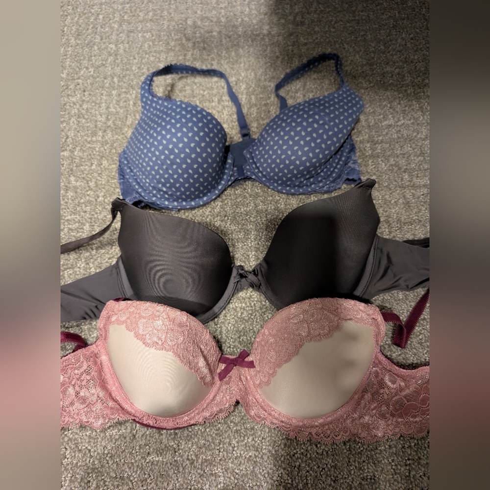 3 Victoria Secret Bras 32C